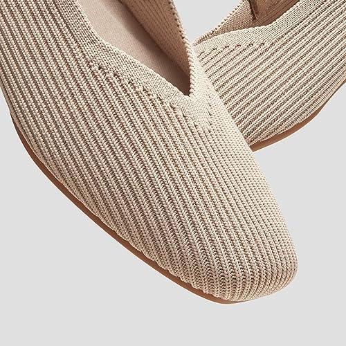 【並行輸入品】VIVAIA Margot Mary Jane レディース フラットシューズ スリップオン スクエアトゥ 洗えるシューズ アーチサの画像