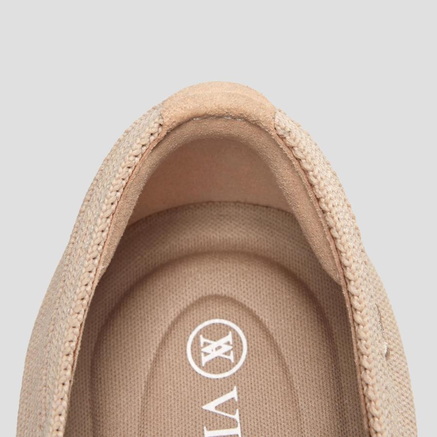 【並行輸入品】VIVAIA Margot Mary Jane レディース フラットシューズ スリップオン スクエアトゥ 洗えるシューズ アーチサの画像