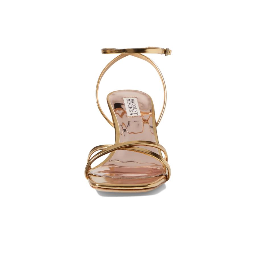 【並行輸入品】Badgley Mischka レディース Callie ヒールサンダル, ゴールド, 11 Badgley Mischka Woの画像