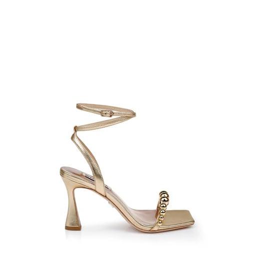 【並行輸入品】Badgley Mischka レディース Cailey ヒールサンダル, ソフトホワイト, 24 Badgley Mischkaの画像