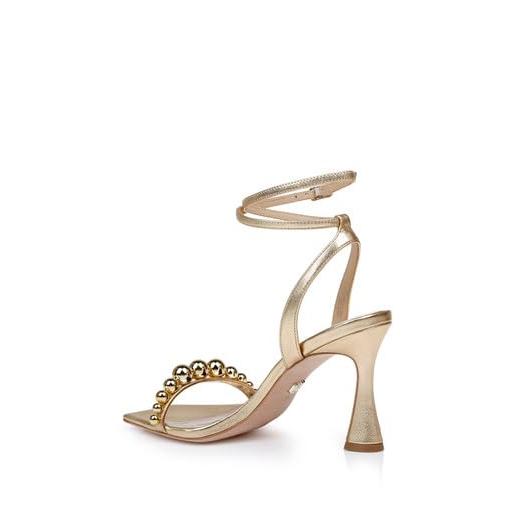 【並行輸入品】Badgley Mischka レディース Cailey ヒールサンダル, ソフトホワイト, 24 Badgley Mischkaの画像