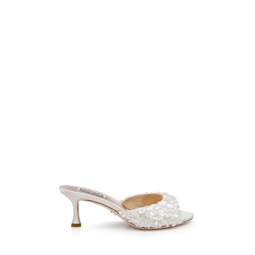 【並行輸入品】Badgley Mischka レディース キャンディヒールサンダル, ピンクシャーベット。, 9 Badgley Mischkaの画像