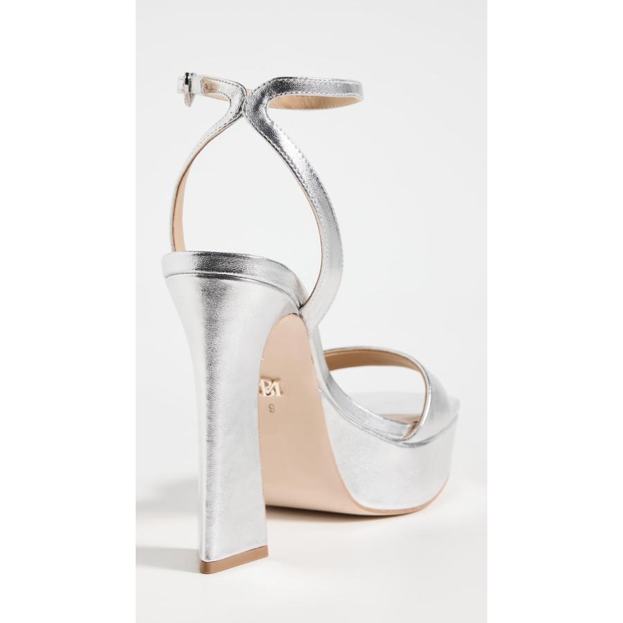 【並行輸入品】Badgley Mischka レディース CAIA ヒールサンダル, シルバー, 6.5 Badgley Mischka Womの画像