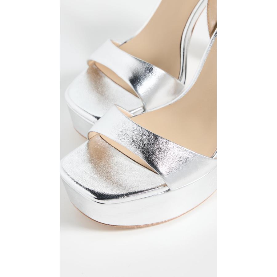 【並行輸入品】Badgley Mischka レディース CAIA ヒールサンダル, シルバー, 6.5 Badgley Mischka Womの画像