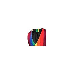 【並行輸入品】Mens Waistcoats Sleeveless Single breasted Suit Funny Rainbow Pr_8
