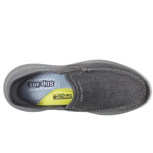 【並行輸入品】Skechers メンズ Parson Dewitt ハンズフリー スリップイン モカシン, グレー, 11 X Wide Skeの画像