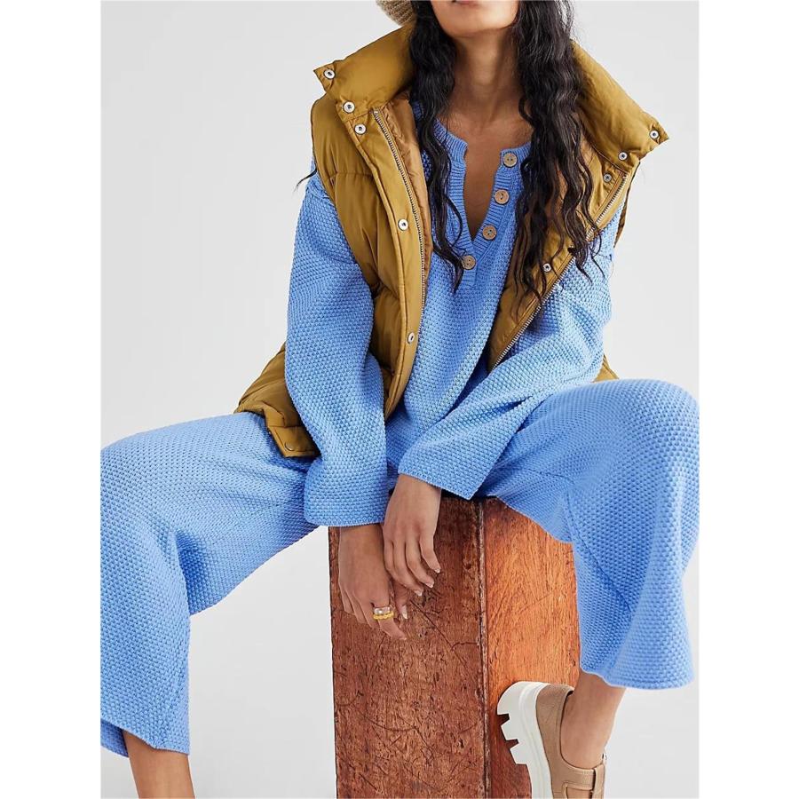 【並行輸入品】VnimVinter Women 2023 Fall 2 Piece Tracksuit Outfits Knit Comfy