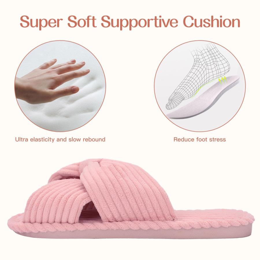 【並行輸入品】Orthoshoes Memory Foam Slippers for Women House Slippers Indoor_9