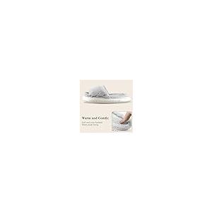 【並行輸入品】Nyicey Fuzzy House Slippers for Women Plush Comfy Faux Fur Open_5