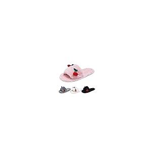 【並行輸入品】Fluffy Cute Cherry Plush Slippers for Women Winter Fashionable Wの画像