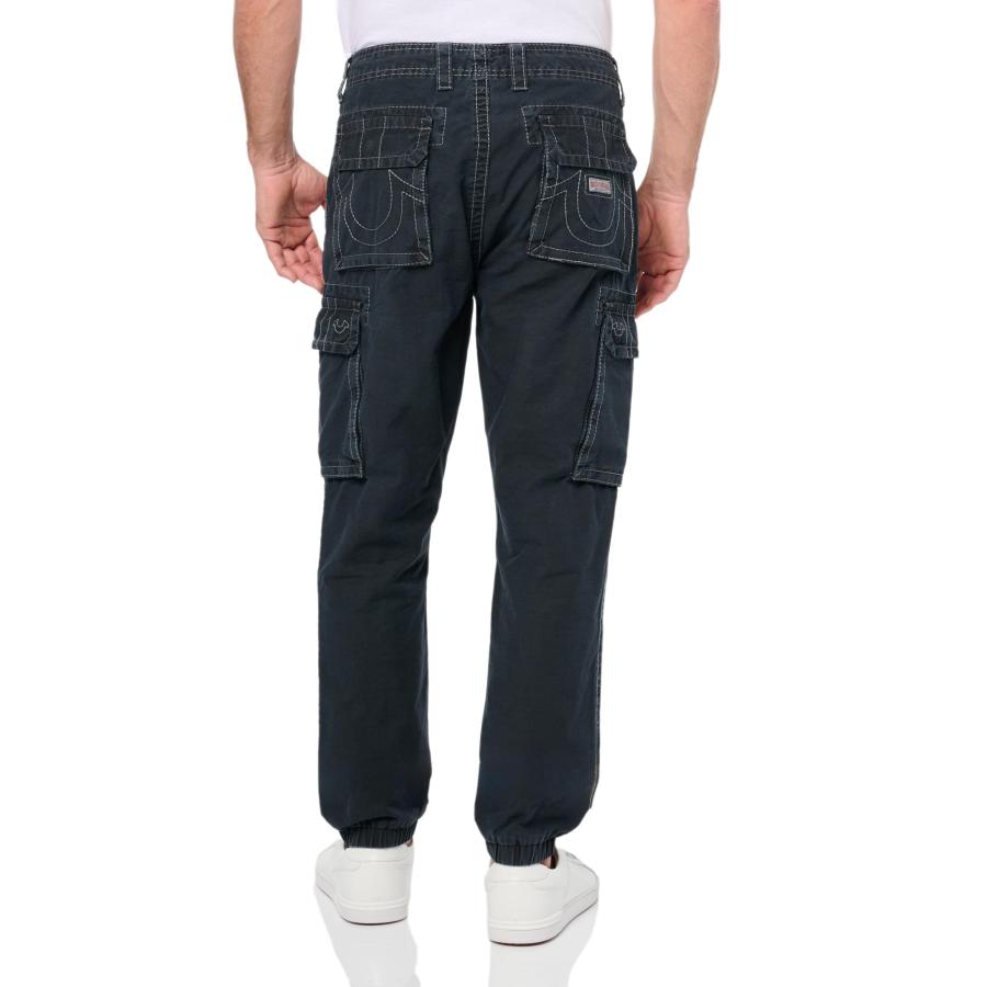 TRUE RELIGION 黒　カーゴパンツ　サイズ29 並行輸入品】True Religion メンズ ノンデニム ビッグTカーゴジョガー
