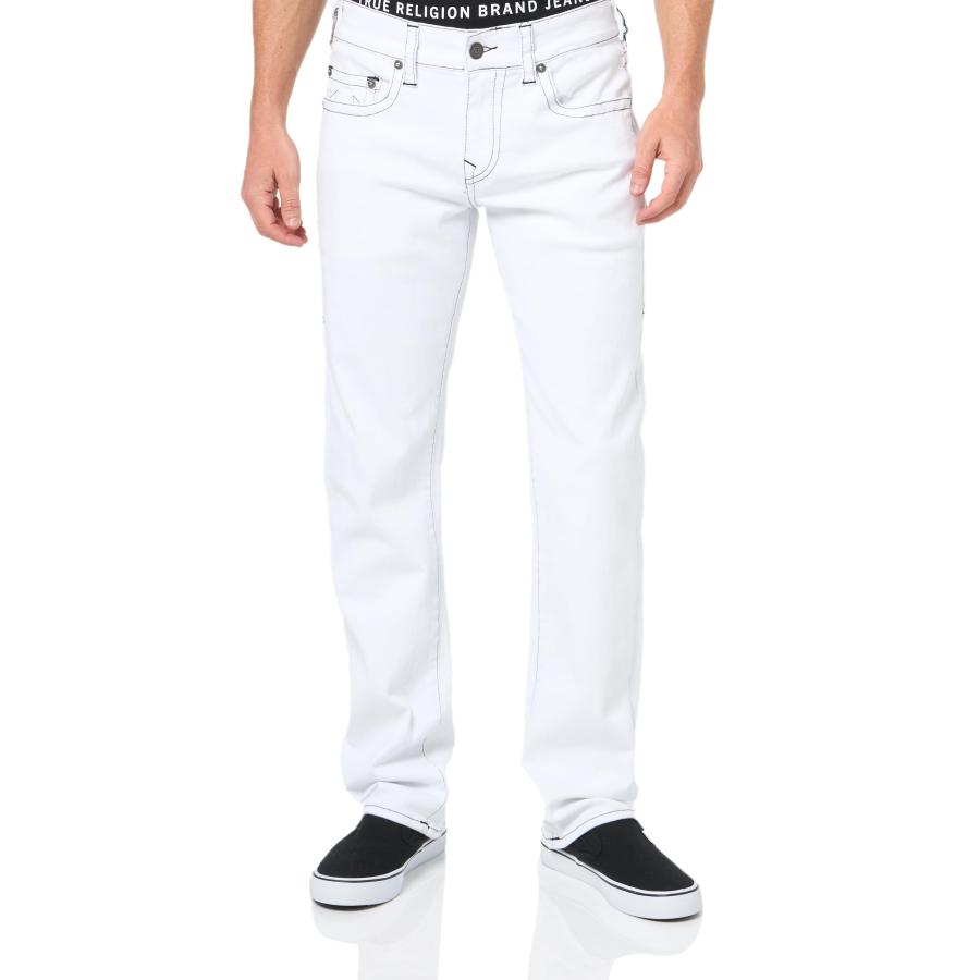 【並行輸入品】True Religion メンズ Ricky Sn Nf 股下32インチ, ホワイト(Optic White), 30 True