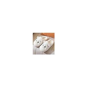 【並行輸入品】Plush Animal Slippers Women Soft Comfy Cute Cat Slippers House Hの画像
