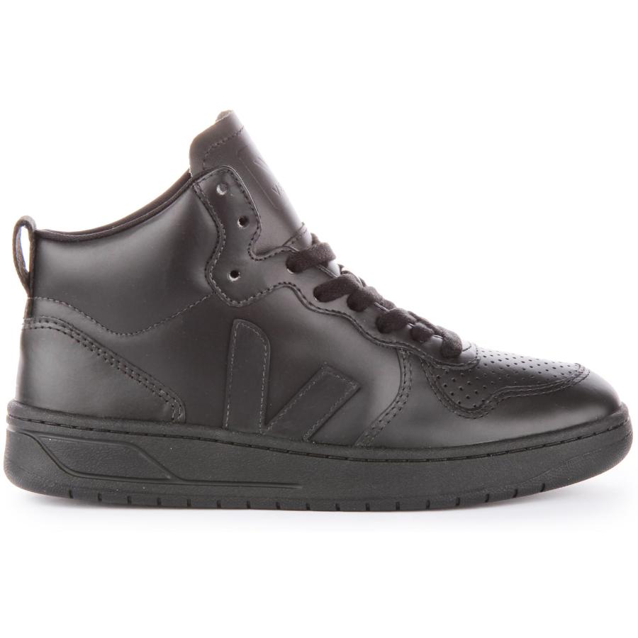 並行輸入品】Veja V 15 Women's Lace Up Leather Trainers (White