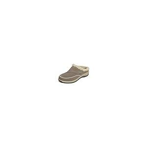 【並行輸入品】Orthofeet Women's Orthopedic Taupe Faux Fur Lined Charlotte Slip_2