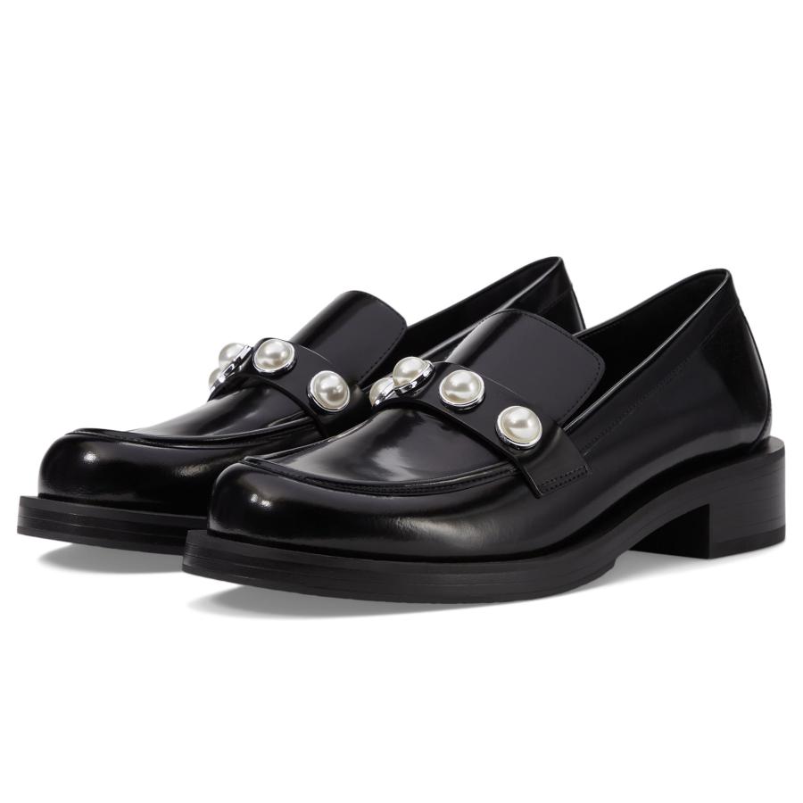 【並行輸入品】Stuart Weitzman Women's Portia Bold Loafer, Black, 8の画像