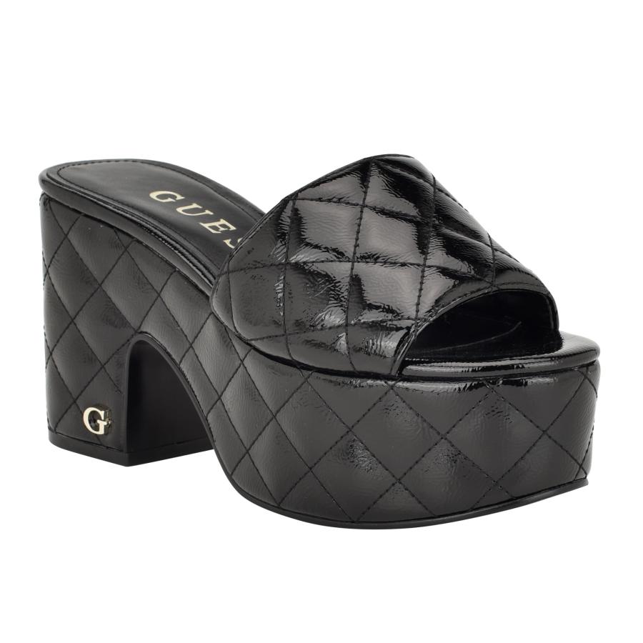 並行輸入品】GUESS レディース Yanni ヒールサンダル, ブラック, 24