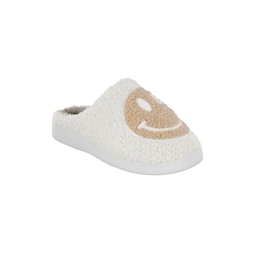 【並行輸入品】MIA レディース Cozi スリッパ オートミール ハッピー 10 M， ホワイト， 10 MIA Women's Cozi S