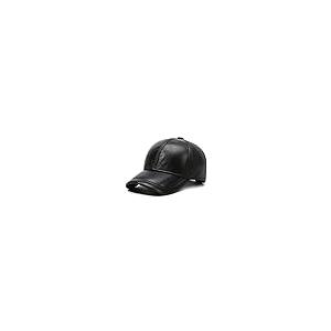 【並行輸入品】LUTICELI メンズ レディース ラムスキン レザー ベースボールキャップ アウトドア 旅行用， ブラック， One Size_2