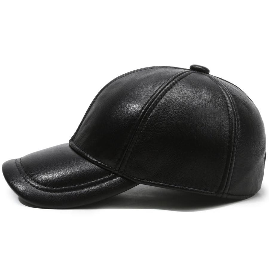 【並行輸入品】LUTICELI メンズ レディース ラムスキン レザー ベースボールキャップ アウトドア 旅行用， ブラック， One Size_9