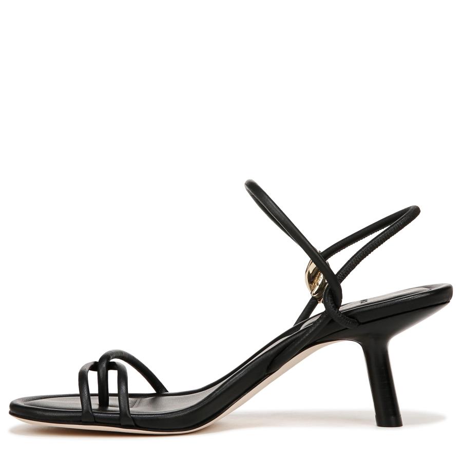 【並行輸入品】Vince レディース Jolie, ブラック, 9 Vince Women's Jolie Kitten Heel Strapp