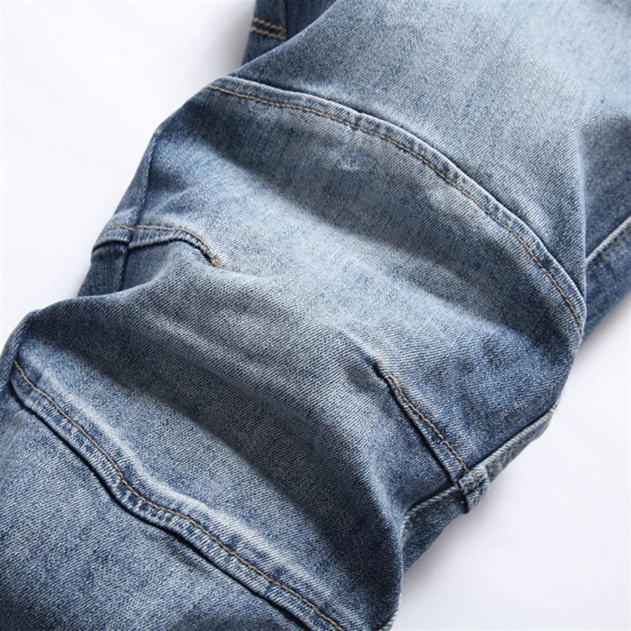 【並行輸入品】TAMYID Men's Jeans， Mens Clothing Jeans Devil Pattern Skinny Str_9