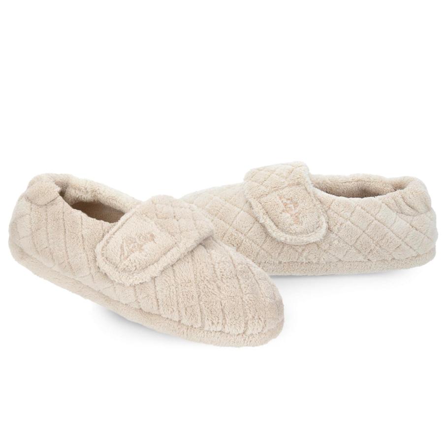 【並行輸入品】LazyStep Women's Nana Adjustable Slipper with Wide Widths(Beige,の画像