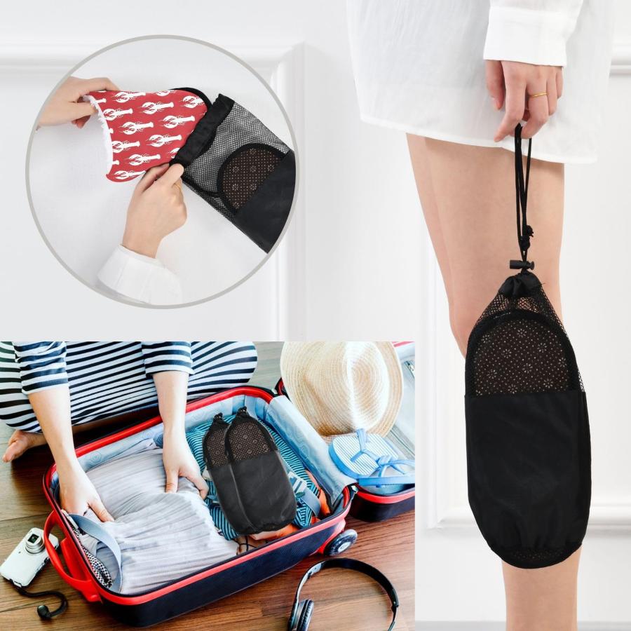 【並行輸入品】KOPIRIT Lobster Red Slippers for Women Men Soft Memory Foam Nonの画像
