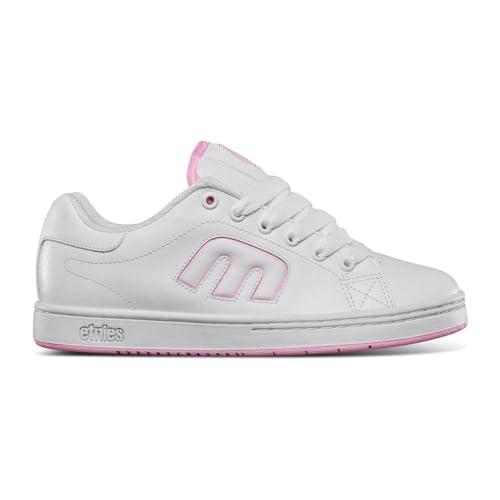 【並行輸入品】etnies Women's Callicut Skate Shoe， White/Pink， 8.5_7