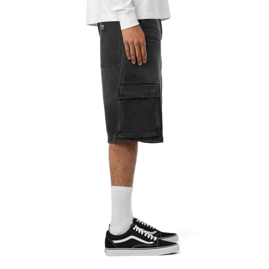 並行輸入品】HUDSON メンズ 90年代 デニム カーゴショーツ, 溶岩石, 33