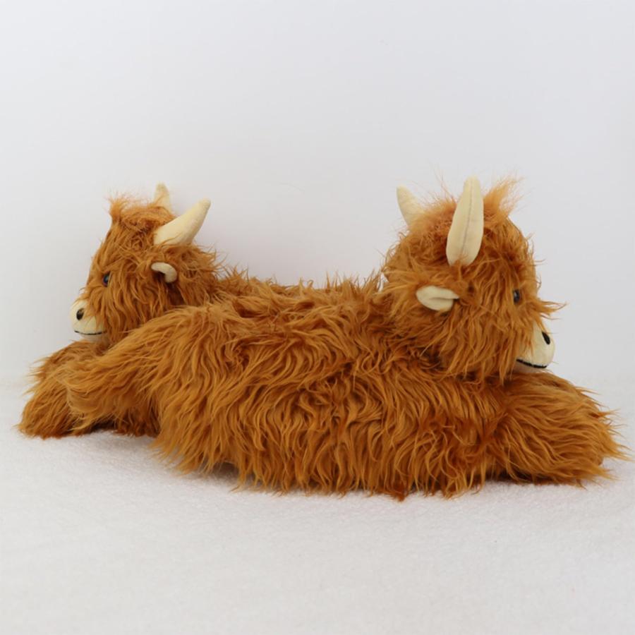 【並行輸入品】Glemall Highland Cow Slippers, Cow Slippers Of Northern Scotland_3