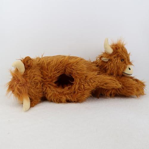 【並行輸入品】Glemall Highland Cow Slippers, Cow Slippers Of Northern Scotland_7