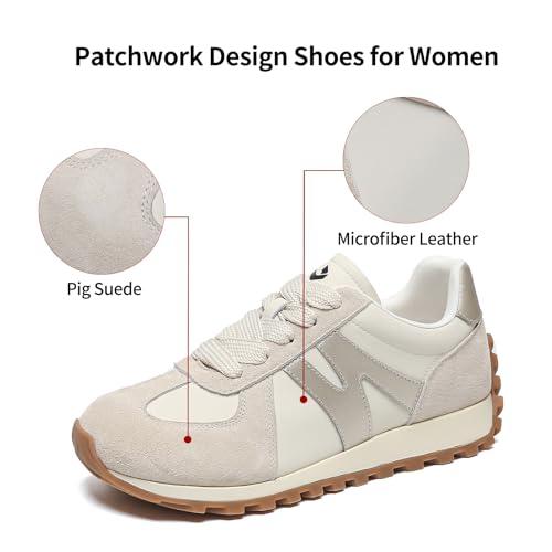 【並行輸入品】somiliss Wide Toe Box Shoes for Women Mircrofiber Leather Suedeの画像