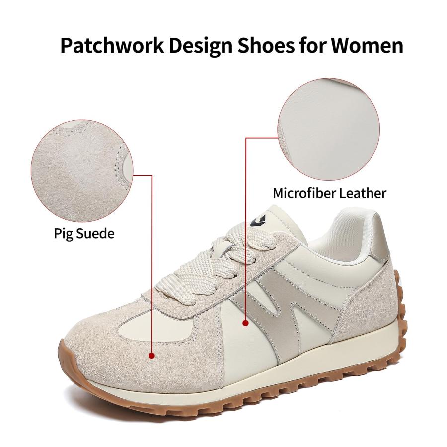 【並行輸入品】somiliss Wide Toe Box Shoes for Women Mircrofiber Leather Suedeの画像