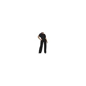 【並行輸入品】Ekaliy Women's 2 Piece Outfits Batwing Crop Top Wide Leg Pants M