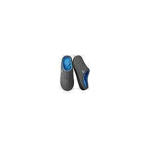 【並行輸入品】LongBay Men's Two Tone Slip On Slippers Memory Foam Comfy House_2
