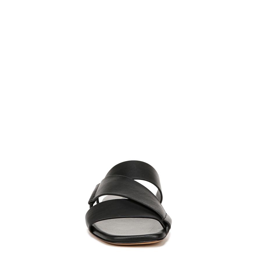 【並行輸入品】Vince レディース Dylan スライドサンダル, ブラック, 7 Vince Womens Dylan Cross Straの画像