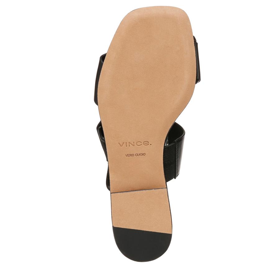 【並行輸入品】Vince レディース Dylan スライドサンダル, ブラック, 7 Vince Womens Dylan Cross Straの画像