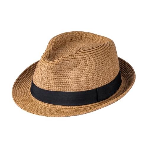 Unisex Short Brim Fedora -Hats for Men & Women + Straw Fedora Hats, Mesh Hats men summer fedoras breathable straw mesh panama - Temu Canada main image 3