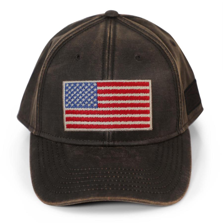 並行輸入品】Grunt Style Full Color Flag Waxed Hat (One Size, Brown