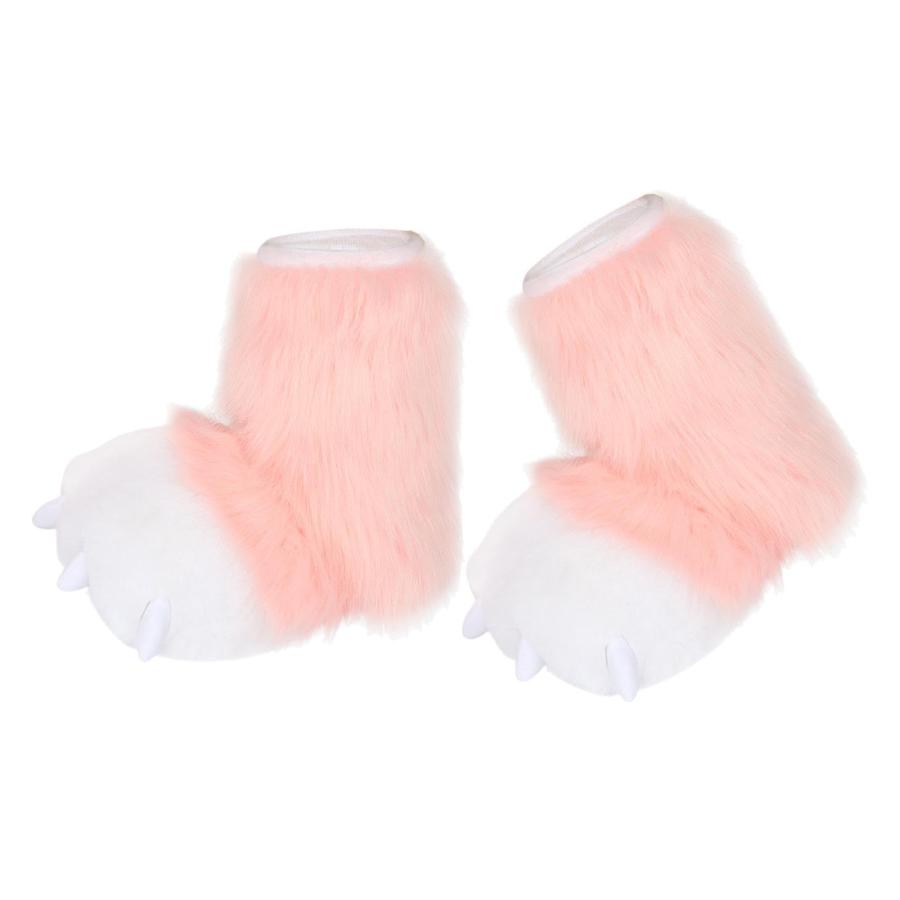 【並行輸入品】Paw Plush Beast Foot Cosplay Soft Funny Cartoon Props Slippers Aの画像