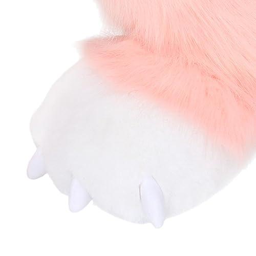 【並行輸入品】Paw Plush Beast Foot Cosplay Soft Funny Cartoon Props Slippers Aの画像