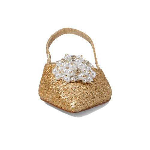 【並行輸入品】Lilly Pulitzer レディース ブリットストロースリングバックサンダル, ゴールドメタリック, 9.5 Lilly Puの画像