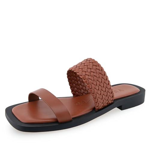 【並行輸入品】Aerosoles レディース St.Lukes スライドサンダル, ジンジャーブレッドPu。, 9.5 Aerosoles Wo_1