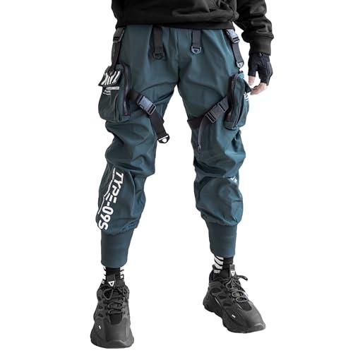 【並行輸入品】Fabric of the Universe Techwear Fashion Cargo Jogger Pants (Darkの画像