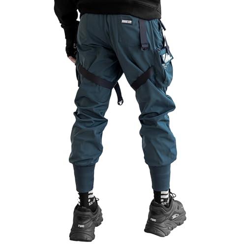 【並行輸入品】Fabric of the Universe Techwear Fashion Cargo Jogger Pants (Darkの画像