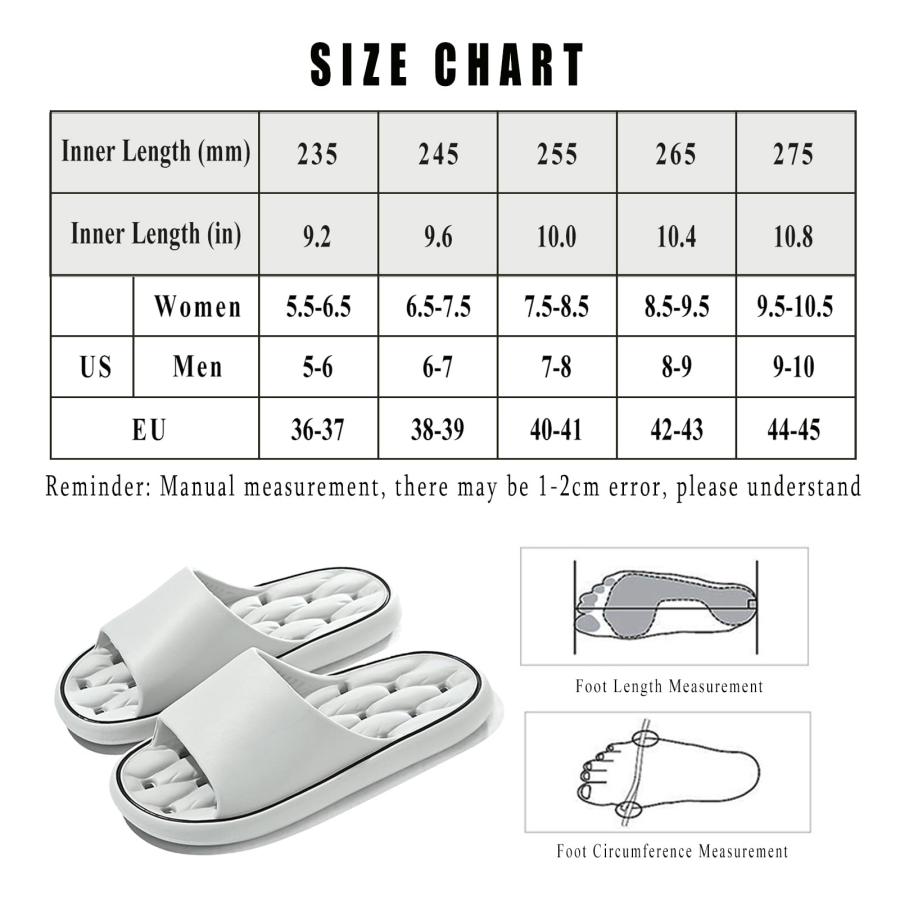 【並行輸入品】XUUHGUO Women Men Shower Slippers with Drain Holes Quick Dryingの画像