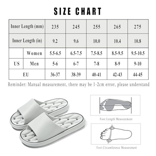 【並行輸入品】XUUHGUO Women Men Shower Slippers with Drain Holes Quick Dryingの画像