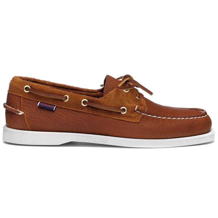 【並行輸入品】Sebago Portland Nepal Boat Shoes   Handsewn Tumbled Leather Moccの画像