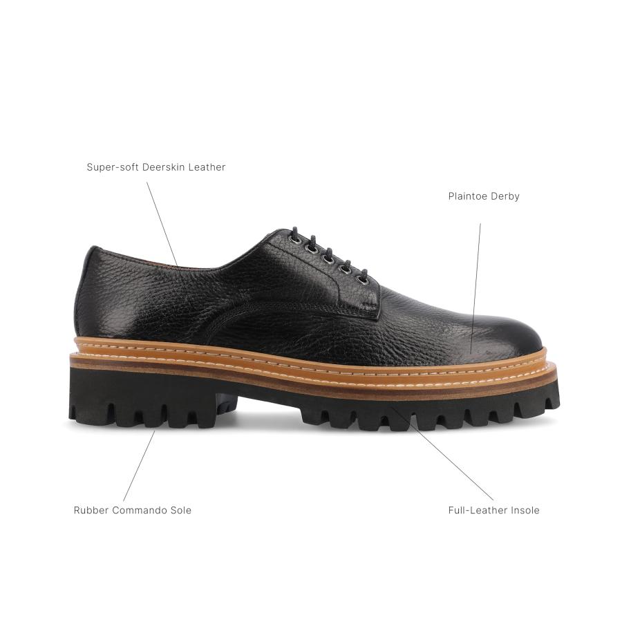 【並行輸入品】TAFT Mens Country Genuine Leather Cap Toe Derby Textured Lace upの画像